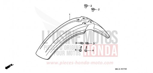 FRONT FENDER XR600RR de 1994